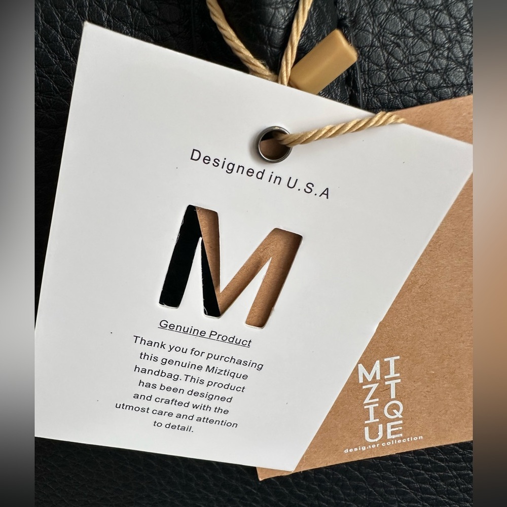 Viral on TikTok Miztique Black Satchel Tote with Buckle detail NWT ✨ - Picture 5 of 8